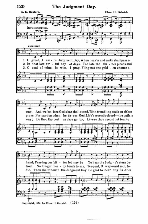 Gospel Songs for Men: a Collection of Quartets and Choruses for Male Voices page 122