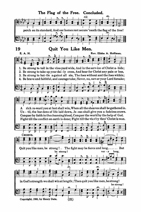 Gospel Songs for Men: a Collection of Quartets and Choruses for Male Voices page 19