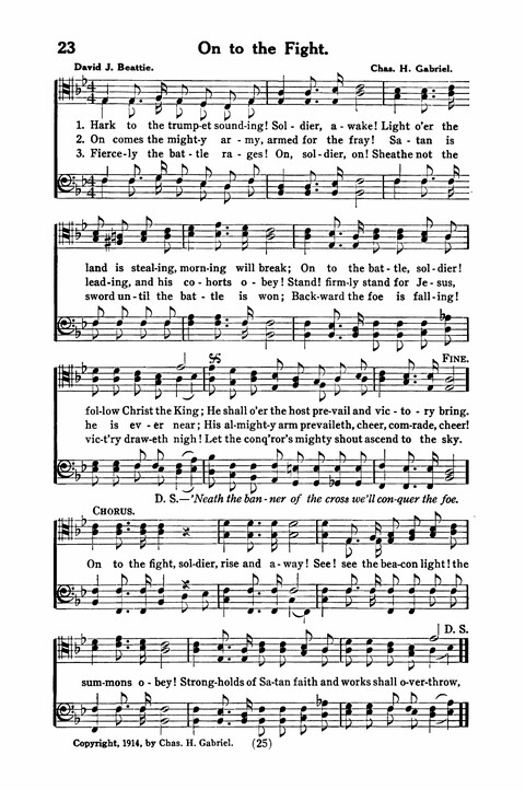 Gospel Songs for Men: a Collection of Quartets and Choruses for Male Voices page 23