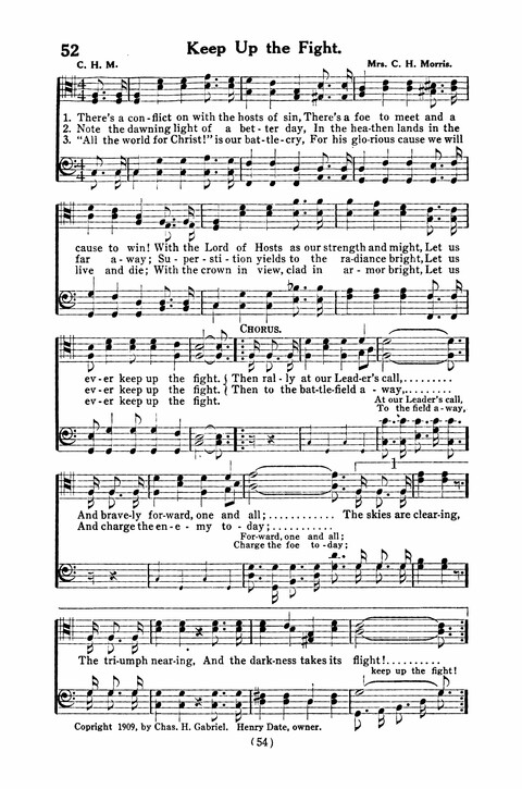 Gospel Songs for Men: a Collection of Quartets and Choruses for Male Voices page 52