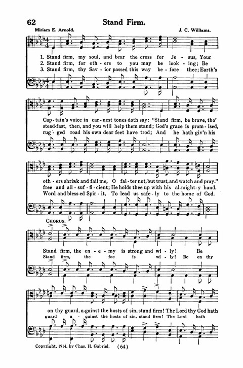 Gospel Songs for Men: a Collection of Quartets and Choruses for Male Voices page 62