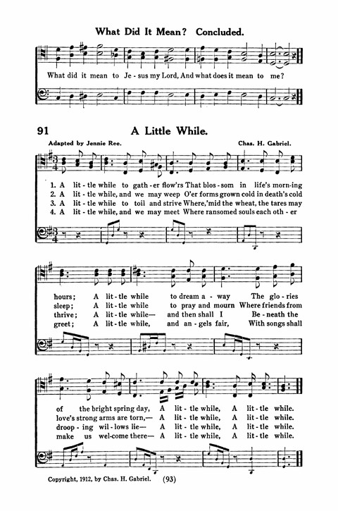 Gospel Songs for Men: a Collection of Quartets and Choruses for Male Voices page 91