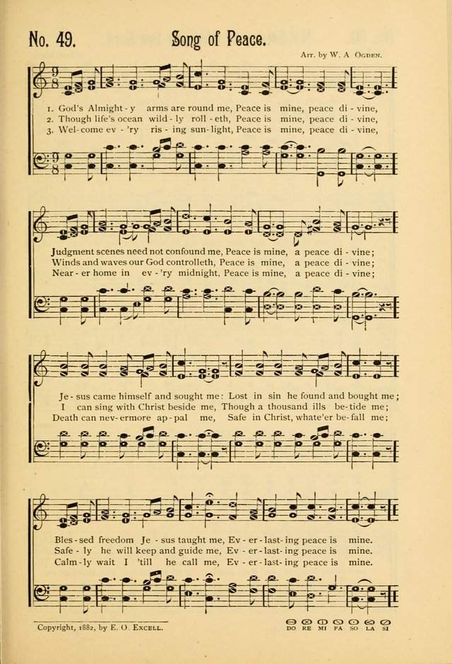 The Gospel in Song: combining "Sing the Gospel", "Echoes of Eden", and Other Selected Songs and Solos for the Sunday school page 49