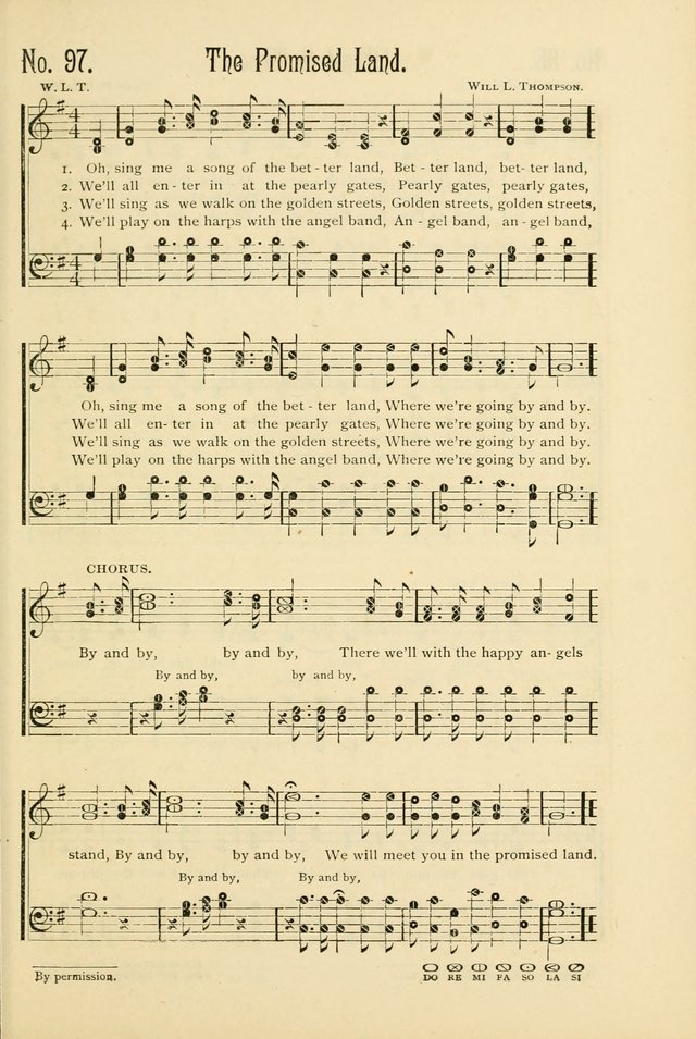 The Gospel in Song: combining "Sing the Gospel", "Echoes of Eden", and Other Selected Songs and Solos for the Sunday school page 97