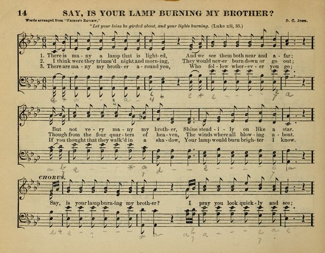 The Guiding Star for Sunday Schools: a new collection of Sunday school songs, together with a great variety of anniversary pieces written expressly for this worke page 14