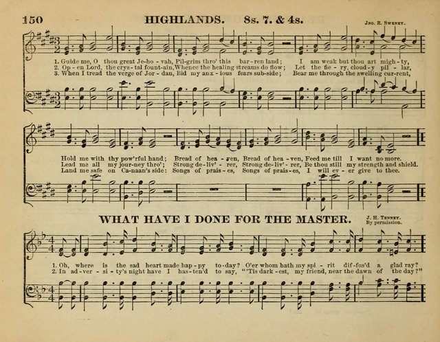 The Guiding Star for Sunday Schools: a new collection of Sunday school songs, together with a great variety of anniversary pieces written expressly for this worke page 152