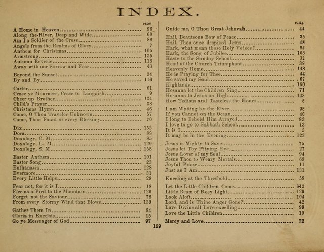 The Guiding Star for Sunday Schools: a new collection of Sunday school songs, together with a great variety of anniversary pieces written expressly for this worke page 161