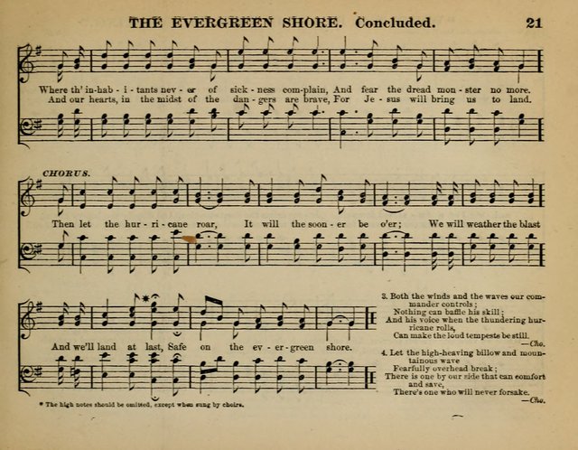 The Guiding Star for Sunday Schools: a new collection of Sunday school songs, together with a great variety of anniversary pieces written expressly for this worke page 21