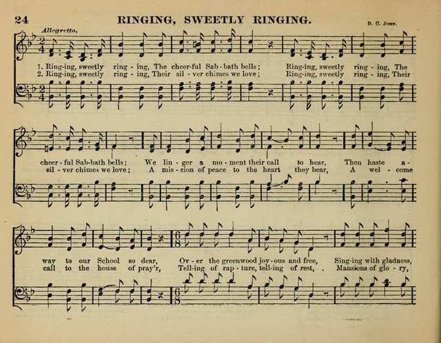 The Guiding Star for Sunday Schools: a new collection of Sunday school songs, together with a great variety of anniversary pieces written expressly for this worke page 24