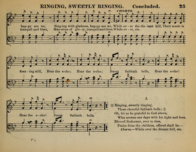 The Guiding Star for Sunday Schools: a new collection of Sunday school songs, together with a great variety of anniversary pieces written expressly for this worke page 25