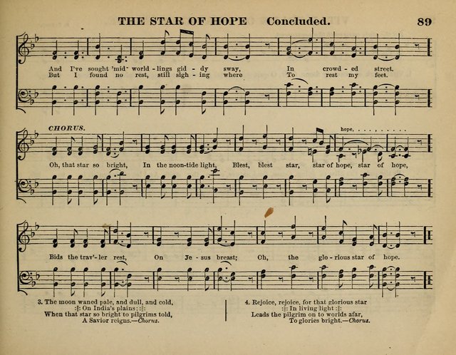 The Guiding Star for Sunday Schools: a new collection of Sunday school songs, together with a great variety of anniversary pieces written expressly for this worke page 91