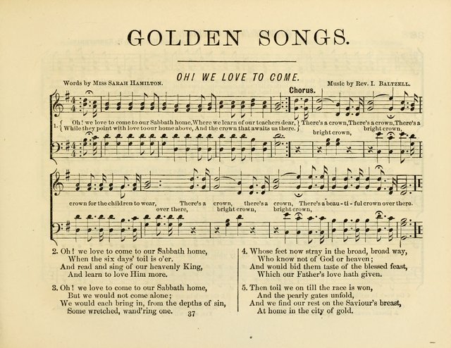 Golden Songs: for the Sabbath School, Sanctuary and Social Worship page 37