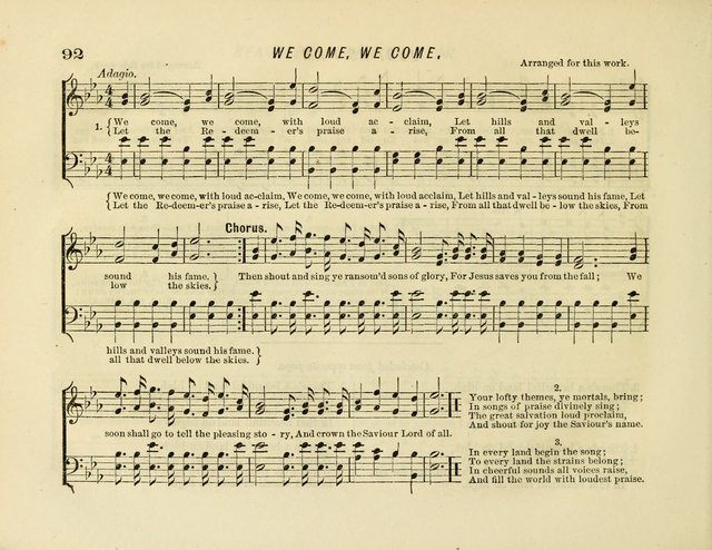 Golden Songs: for the Sabbath School, Sanctuary and Social Worship page 92