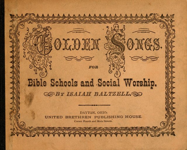 Golden Songs: for the Sabbath School, Sanctuary and Social Worship page i