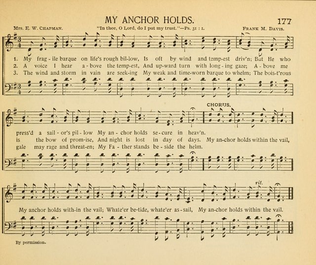 The Gospel Song Sheaf: for Sunday schools and young peoples meetings, comprising primary songs, intermediate songs, gospel and special songs, and old hymns and tunes page 177