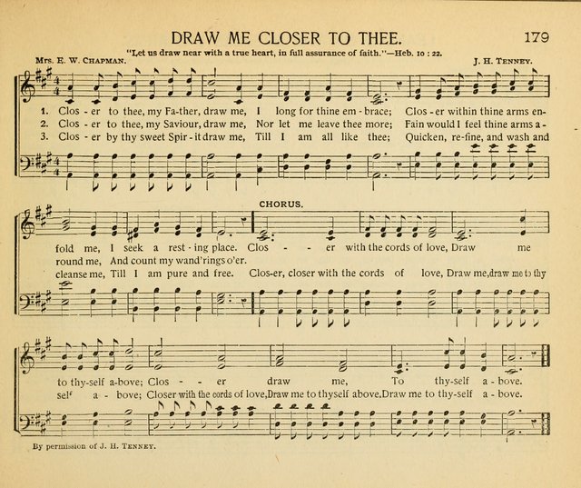 The Gospel Song Sheaf: for Sunday schools and young peoples meetings, comprising primary songs, intermediate songs, gospel and special songs, and old hymns and tunes page 179