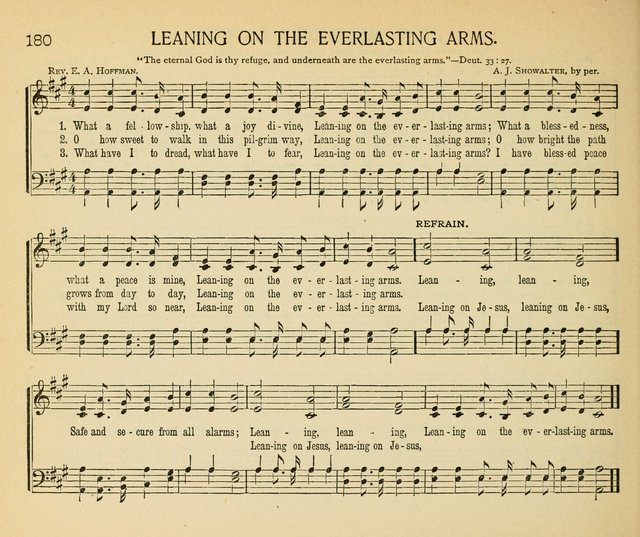 The Gospel Song Sheaf: for Sunday schools and young peoples meetings, comprising primary songs, intermediate songs, gospel and special songs, and old hymns and tunes page 180