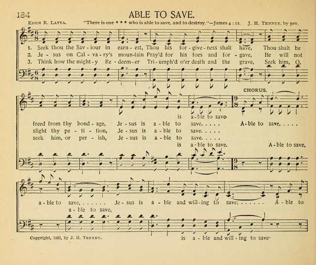 The Gospel Song Sheaf: for Sunday schools and young peoples meetings, comprising primary songs, intermediate songs, gospel and special songs, and old hymns and tunes page 184