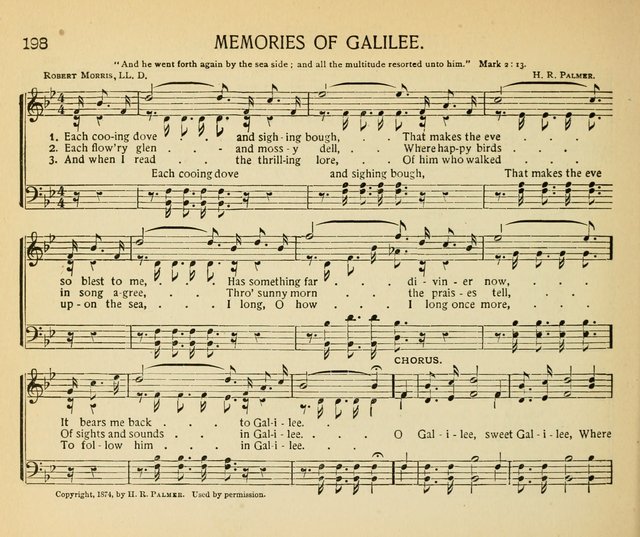 The Gospel Song Sheaf: for Sunday schools and young peoples meetings, comprising primary songs, intermediate songs, gospel and special songs, and old hymns and tunes page 198