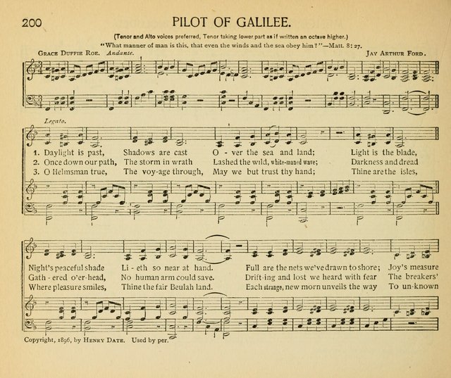 The Gospel Song Sheaf: for Sunday schools and young peoples meetings, comprising primary songs, intermediate songs, gospel and special songs, and old hymns and tunes page 200