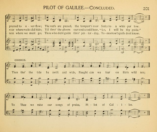 The Gospel Song Sheaf: for Sunday schools and young peoples meetings, comprising primary songs, intermediate songs, gospel and special songs, and old hymns and tunes page 201