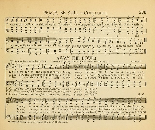 The Gospel Song Sheaf: for Sunday schools and young peoples meetings, comprising primary songs, intermediate songs, gospel and special songs, and old hymns and tunes page 205