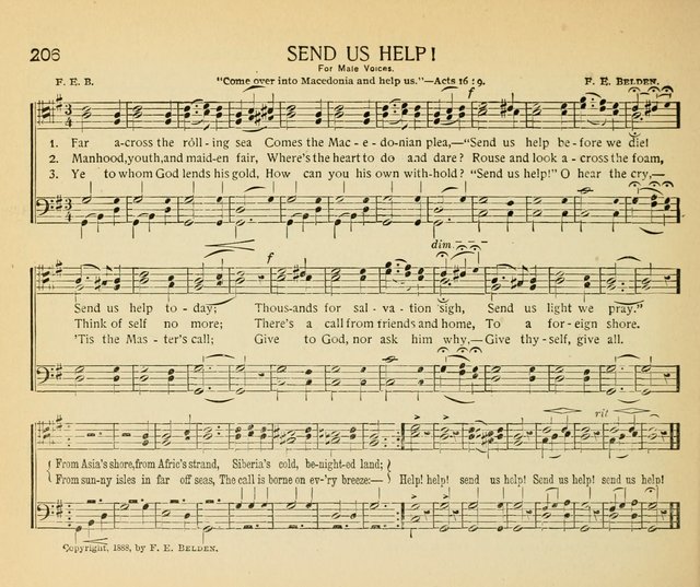 The Gospel Song Sheaf: for Sunday schools and young peoples meetings, comprising primary songs, intermediate songs, gospel and special songs, and old hymns and tunes page 206