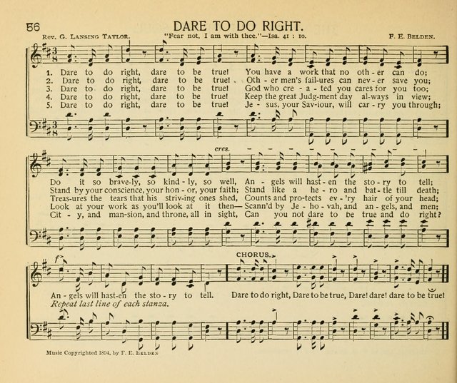 The Gospel Song Sheaf: for Sunday schools and young peoples meetings, comprising primary songs, intermediate songs, gospel and special songs, and old hymns and tunes page 56