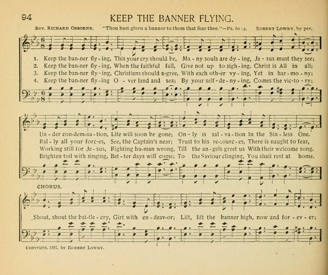 The Gospel Song Sheaf: for Sunday schools and young peoples meetings, comprising primary songs, intermediate songs, gospel and special songs, and old hymns and tunes page 94