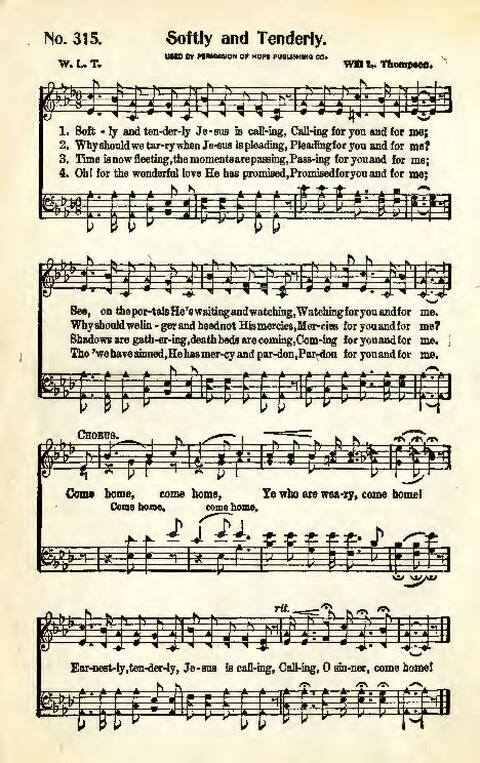 Great Songs of the Church: a comprehensive collection of psalms, hymns, and spiritual songs of the first class, suitable for all services of the church page 210