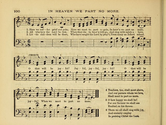 Glad Tidings: a collection of new hymns and music, designed for sabbath schools, anniversary meetings, home circles, &c. page 100