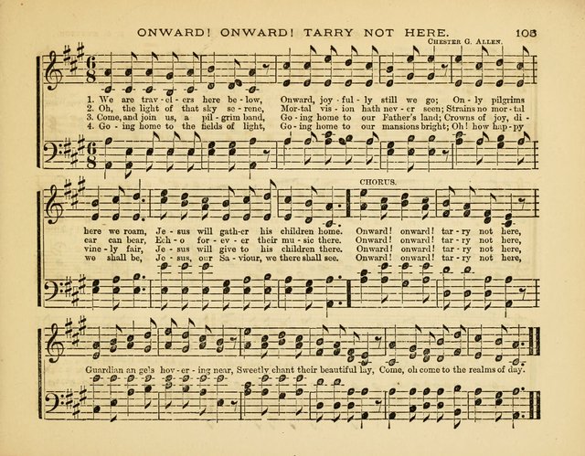 Glad Tidings: a collection of new hymns and music, designed for sabbath schools, anniversary meetings, home circles, &c. page 105