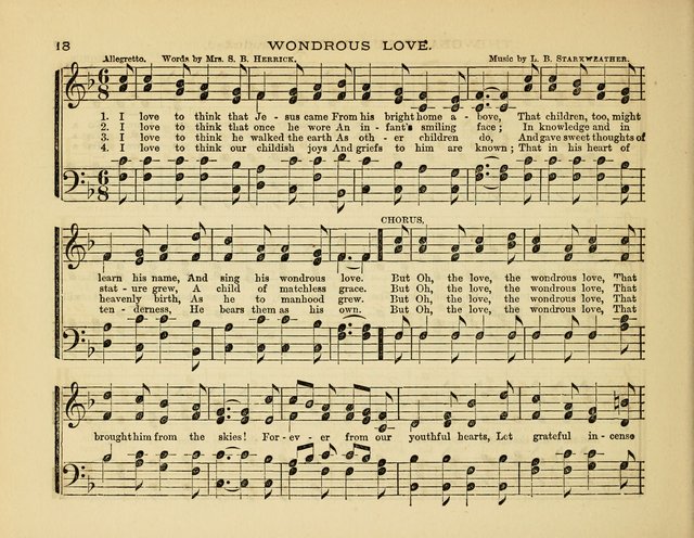 Glad Tidings: a collection of new hymns and music, designed for sabbath schools, anniversary meetings, home circles, &c. page 18