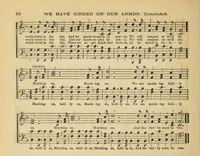 Glad Tidings: a collection of new hymns and music, designed for sabbath schools, anniversary meetings, home circles, &c. page 28