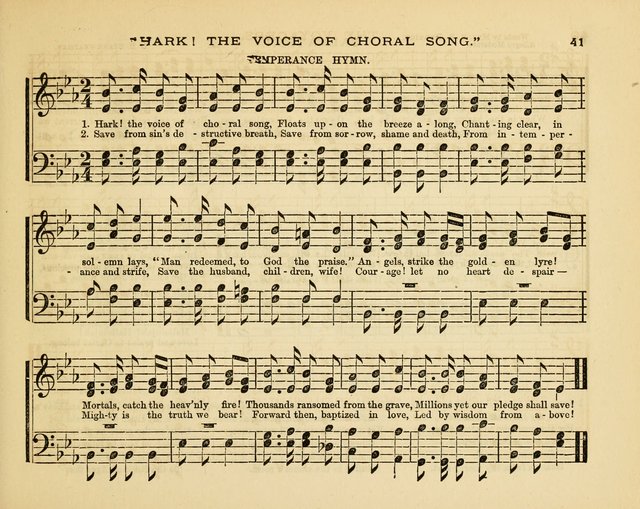 Glad Tidings: a collection of new hymns and music, designed for sabbath schools, anniversary meetings, home circles, &c. page 41