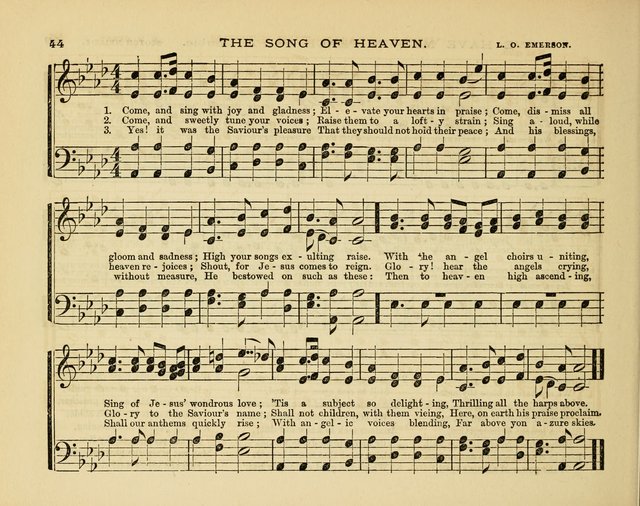 Glad Tidings: a collection of new hymns and music, designed for sabbath schools, anniversary meetings, home circles, &c. page 44