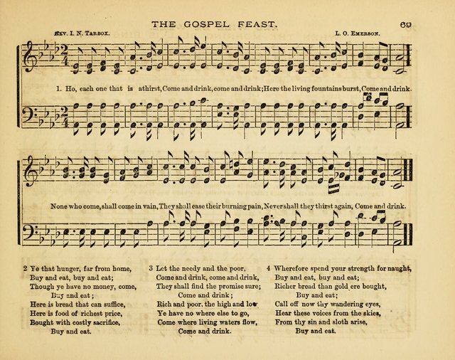 Glad Tidings: a collection of new hymns and music, designed for sabbath schools, anniversary meetings, home circles, &c. page 69