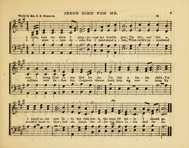 Glad Tidings: a collection of new hymns and music, designed for sabbath schools, anniversary meetings, home circles, &c. page 7