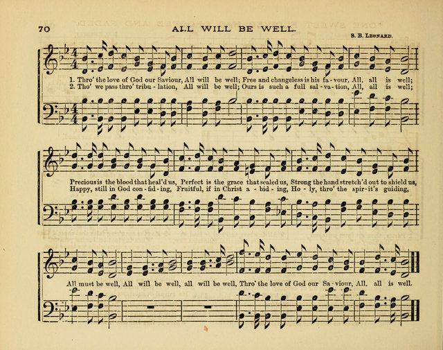 Glad Tidings: a collection of new hymns and music, designed for sabbath schools, anniversary meetings, home circles, &c. page 70