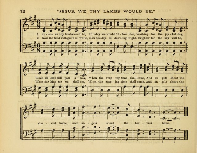 Glad Tidings: a collection of new hymns and music, designed for sabbath schools, anniversary meetings, home circles, &c. page 72