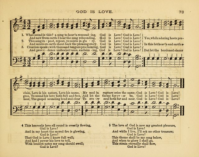 Glad Tidings: a collection of new hymns and music, designed for sabbath schools, anniversary meetings, home circles, &c. page 73