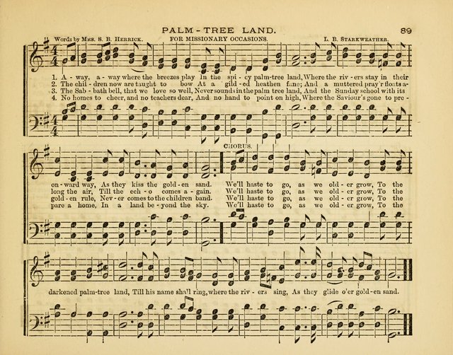 Glad Tidings: a collection of new hymns and music, designed for sabbath schools, anniversary meetings, home circles, &c. page 89