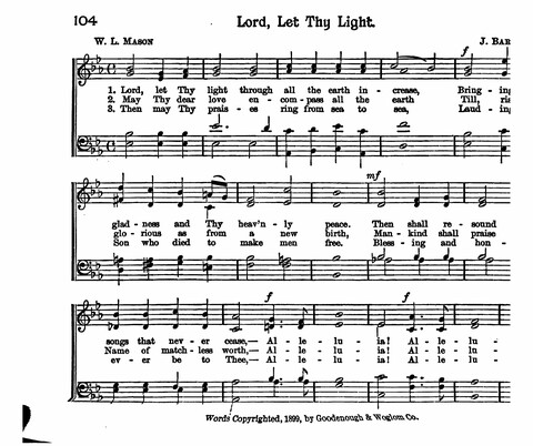 Glad Tidings: A collection of hymns new and old for the Sunday-School, suitable also for Young People