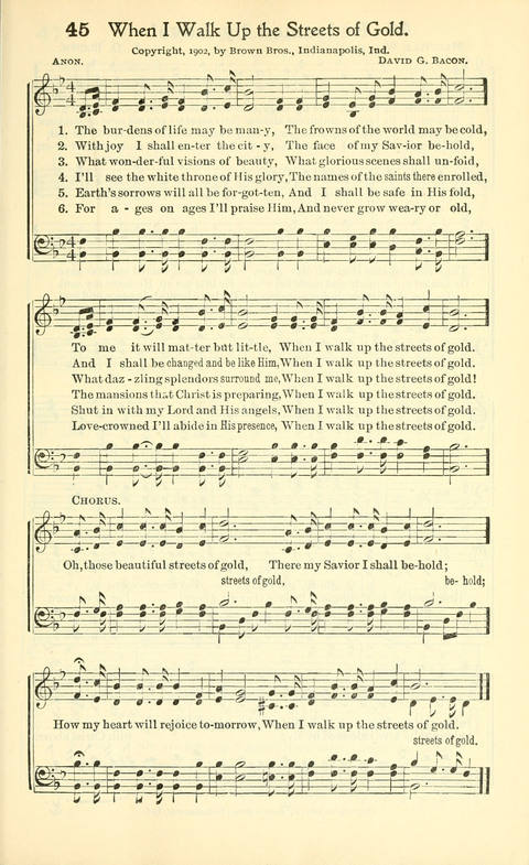 Gold Tried in the Fire: suitable for church, Sunday school, revival meetings, missionary and rescue work page 45