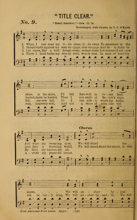 The Gospel Temperance Hymnal and Coronation Songs page 12