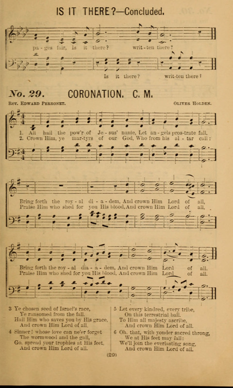 The Gospel Temperance Hymnal and Coronation Songs page 29