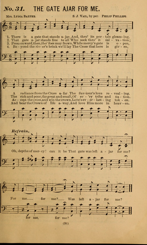 The Gospel Temperance Hymnal and Coronation Songs page 31