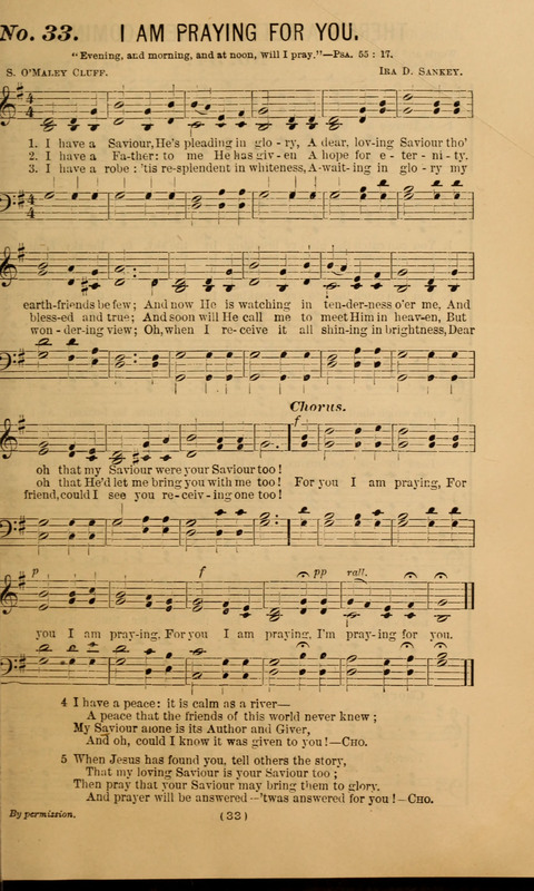 The Gospel Temperance Hymnal and Coronation Songs page 33