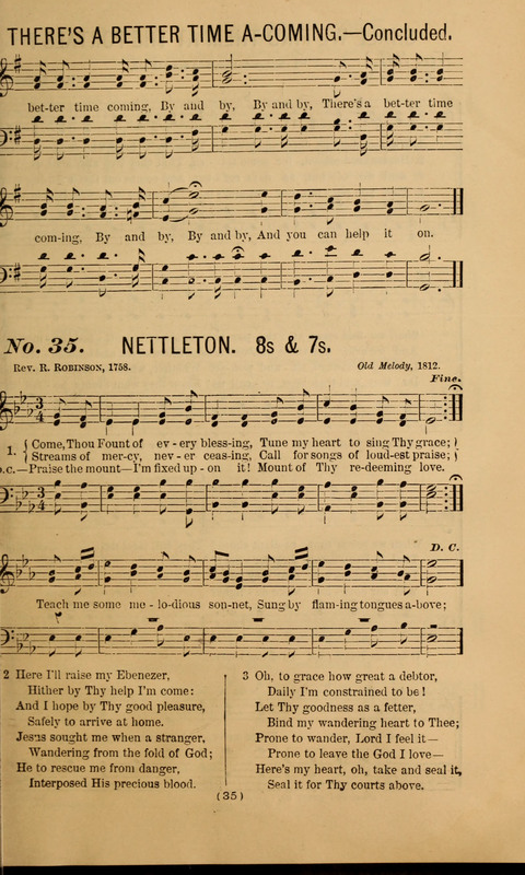 The Gospel Temperance Hymnal and Coronation Songs page 35