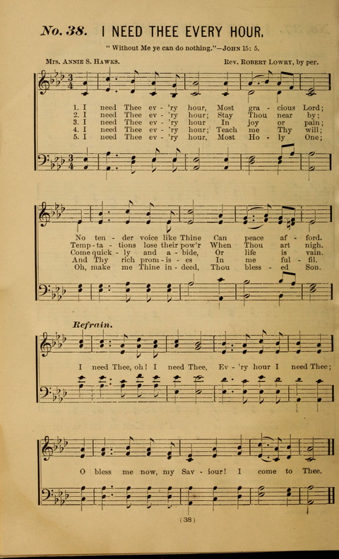 The Gospel Temperance Hymnal and Coronation Songs page 38